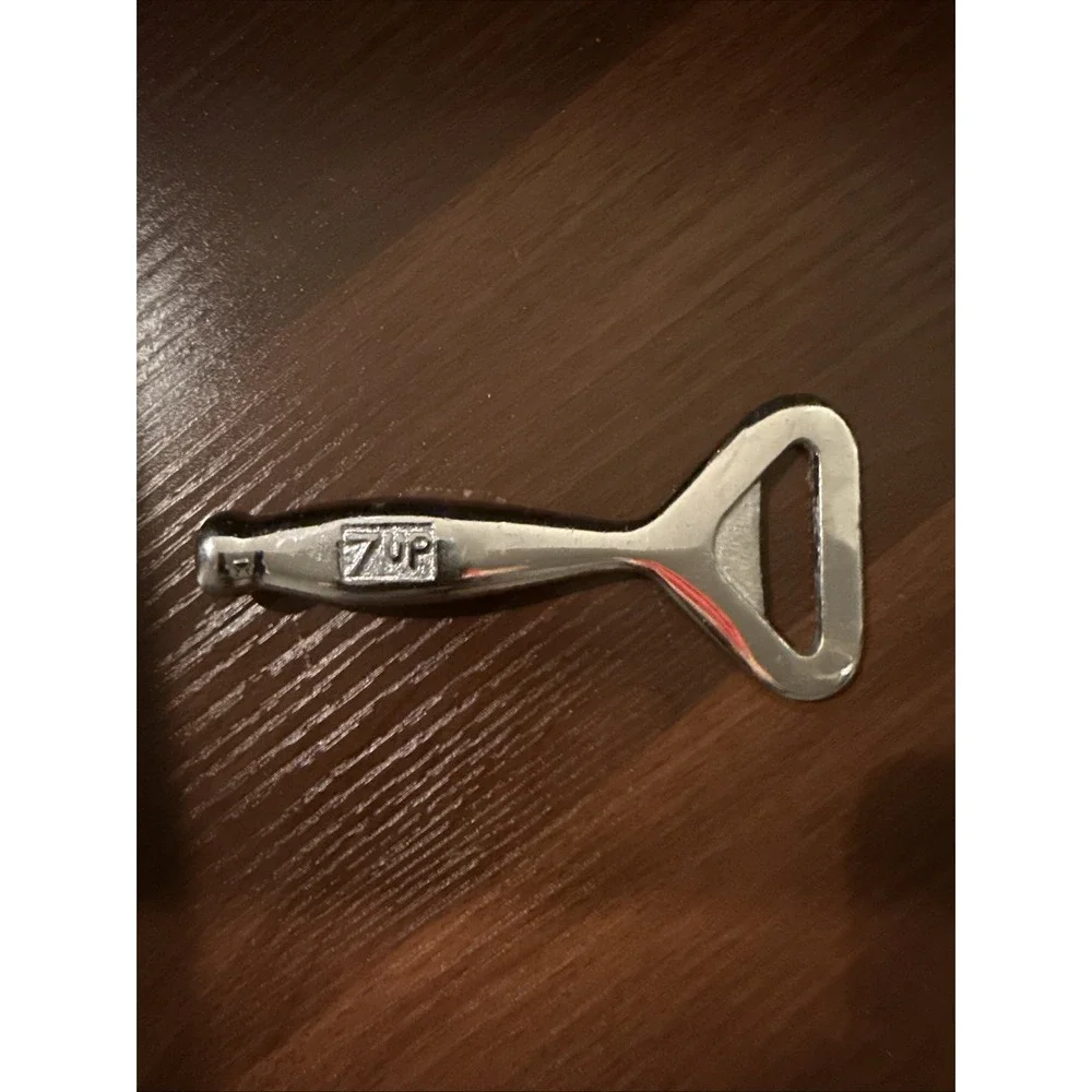 Vintage 7UP Can Bottle‎ Opener Collectible Solid Heavy Mental FRESH UP